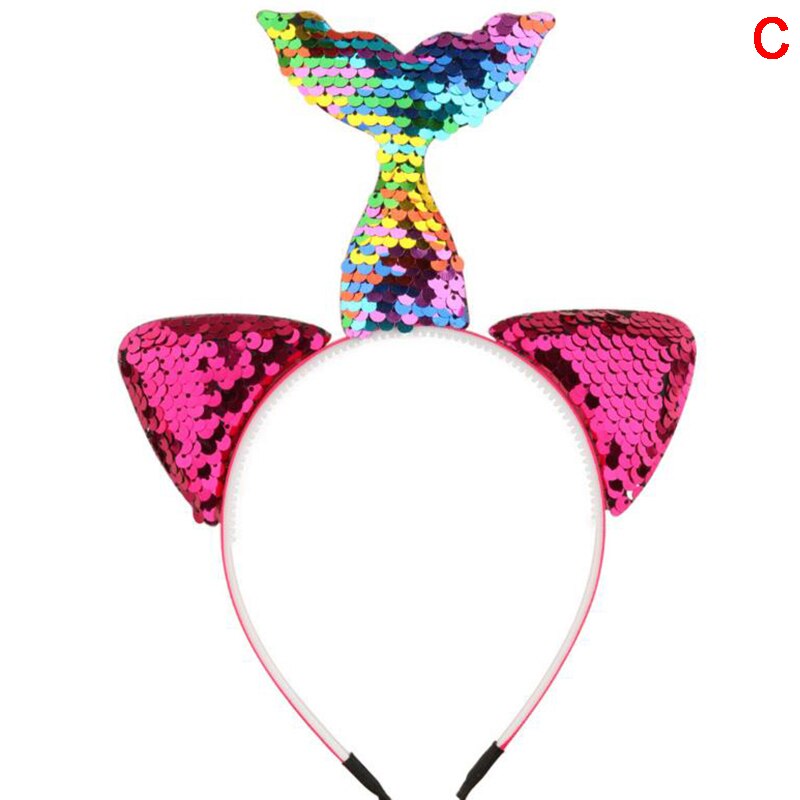 Diadema con corona de de sirenita, sombrero con cola de sirena, ACCESORIOS FOTOGRÁFICOS para niña, de cumpleaños, accesorios para el cabello de sirena: 6
