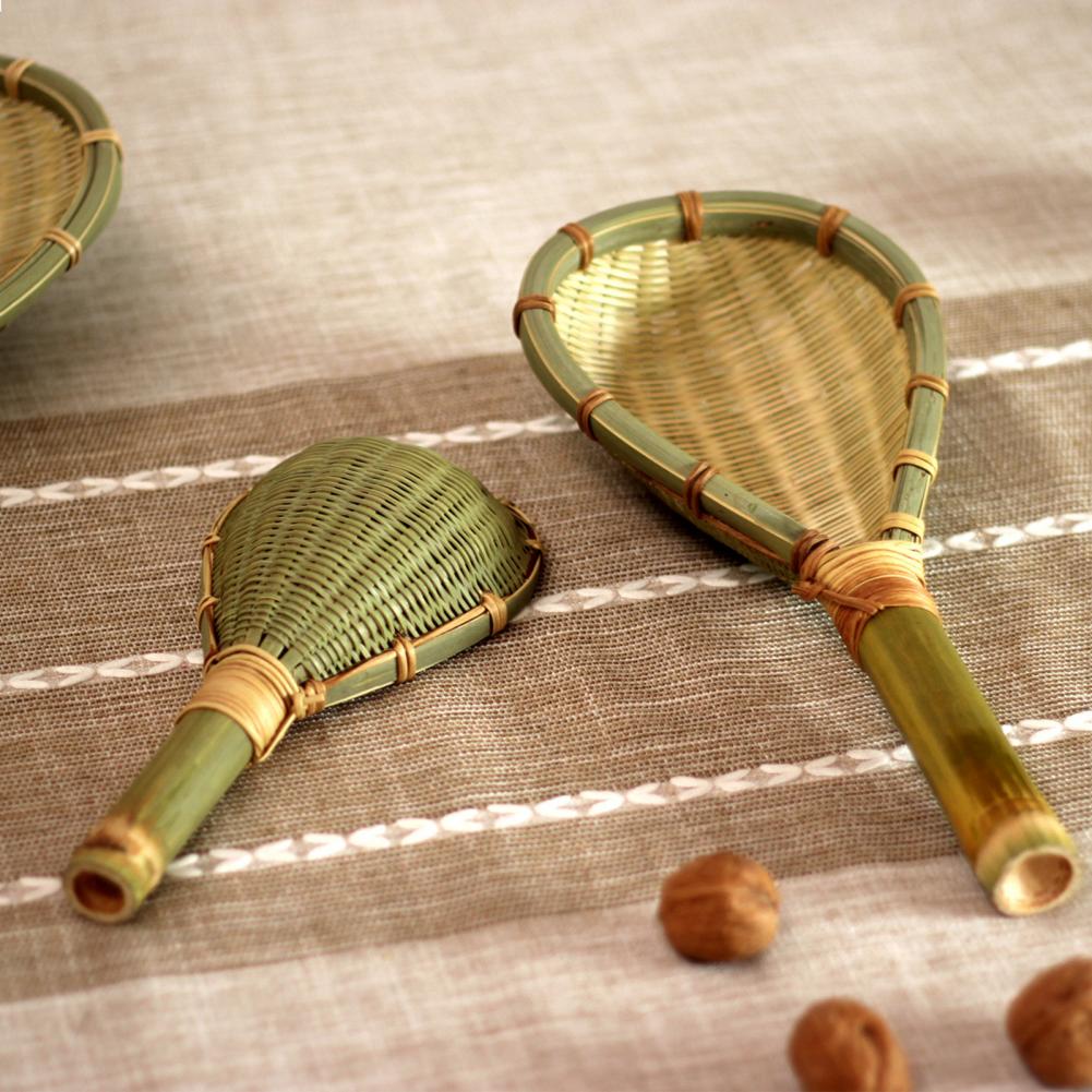 Bamboo Practical Handcrafted Bamboo Colander Spoon Lightweight Cooking Colander Durable for Home