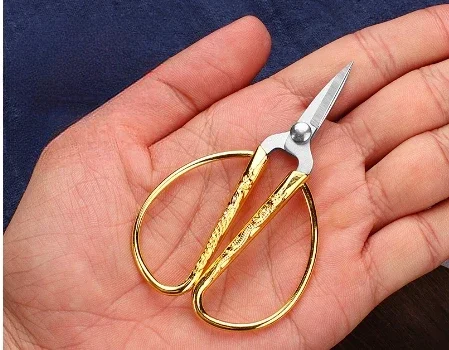 Mini rostfria sysaxar retro skräddartråd broderi tyg handarbete sax hushållssömnadstillbehör: Lavendel-