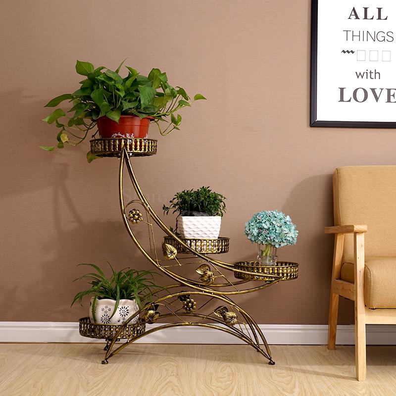 Europäischen multi-schicht beltless schmiedeeisen blume Regal Gestell Montage ecke wohnzimmer balkon einfache garten Bonsai rahmen