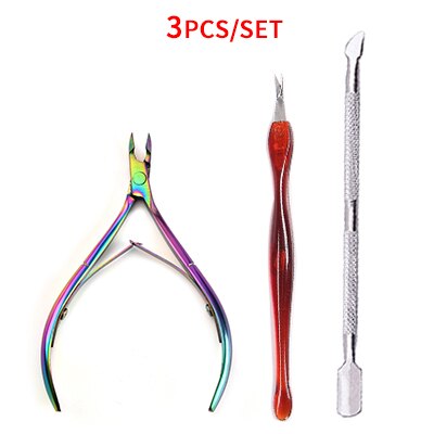 Nagelriem Pusher Gereedschappen Dode Huid Cuticula Remover Cleaner Manicure Nail Art Gereedschap Set Rvs Toe Nail Trimmer Cutter: Style 26