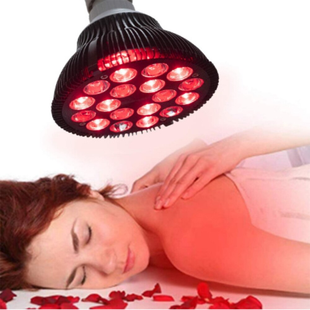 Red Light Therapy Lamp LED Infrared Light Therapy Device 660nm 850nm For Pain Relief Red 54W Bulb Home Beauty Device