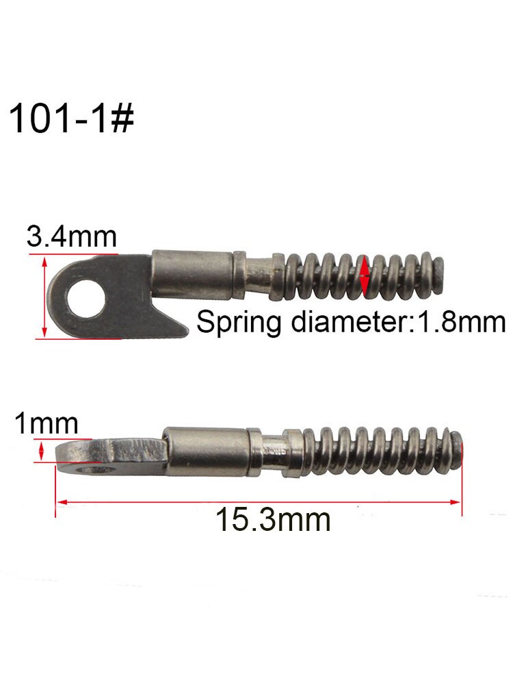100 Uds. Insertos de resorte para reparar anteojos rotos patillas flexibles reemplazo de resorte roto Parte #101-1: Default Title