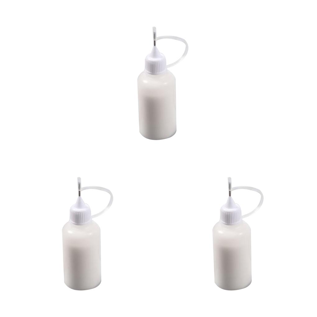 30 ml leere Kleberflasche mit Nadel, Präzisionsspitzen-Applikatorflasche für Papierquilling, DIY-Handwerk: Licht Gelb