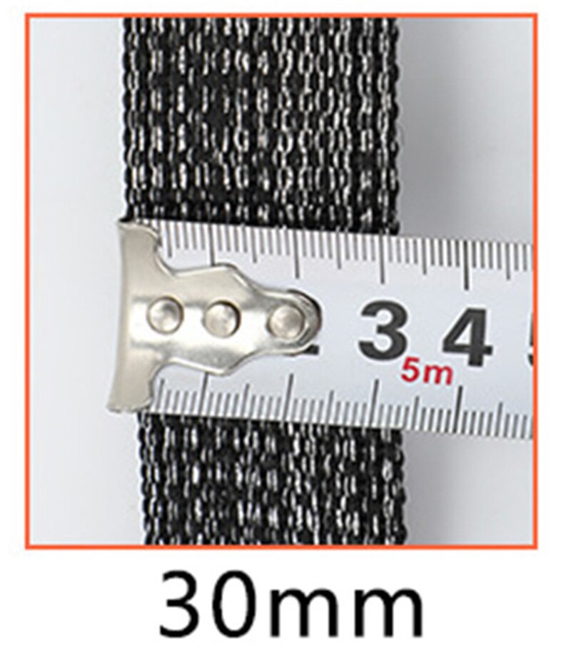 Meetee 4M 25/30/40Mm Nylon Jacquard Singels Rugzak Band Huisdier Kraag Tape Riem Diy Zak kledingstuk Band Naaien Kant Lint Accessoires: Black-30mm