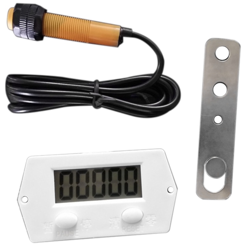 LCD Digital 0-99999 Counter 5 Digit Plus UP Gauge + Proximity Switch Sensor with Magnetic