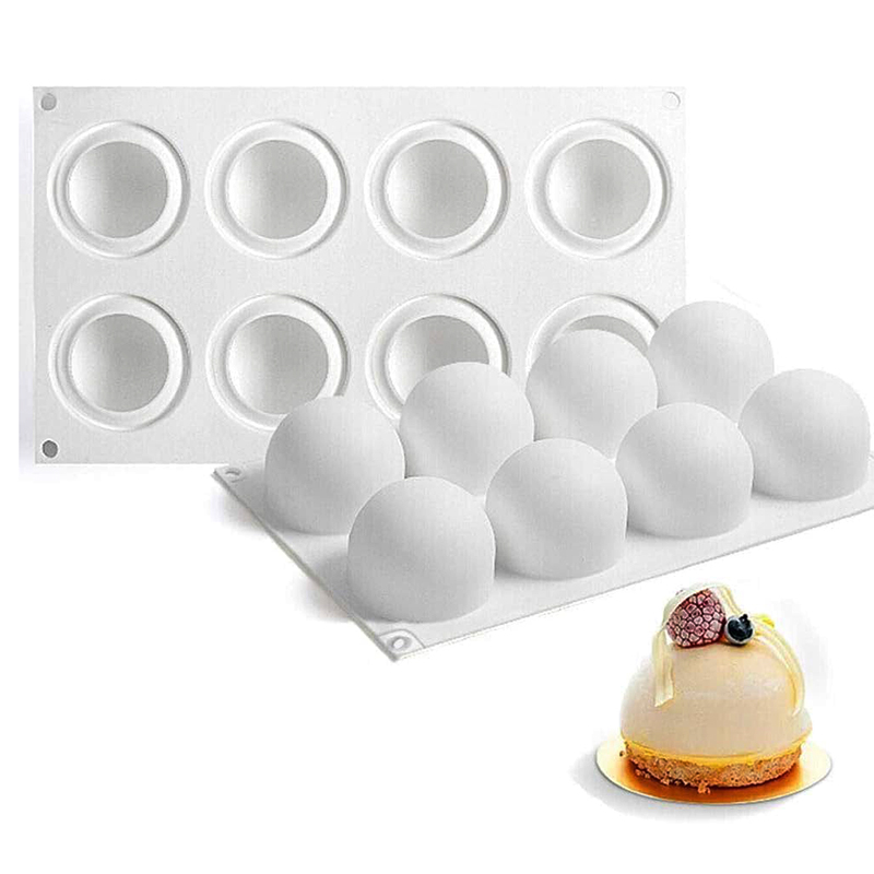 3D Bol Siliconen Mal Voor Mousse Cake Bakken Bal Vorm Franse Dessert Chocolade Truffel Gebak Gereedschappen Keuken Accessoires Item