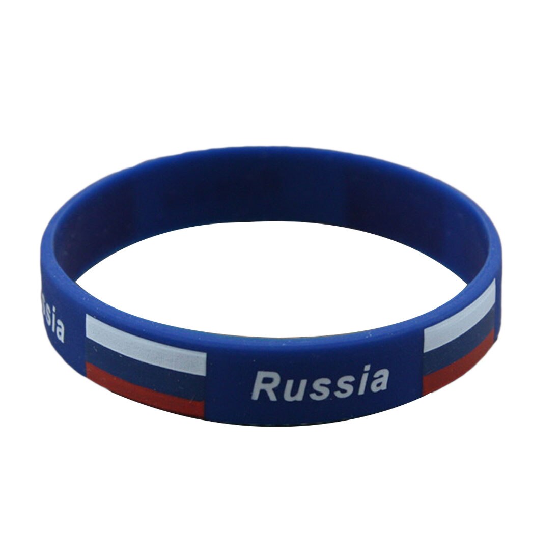 Brand 1pcs Football Fans Bracelet Soccer fan Accessories Football Silicone Bracelet Cheerleading supplies motivational: Russia