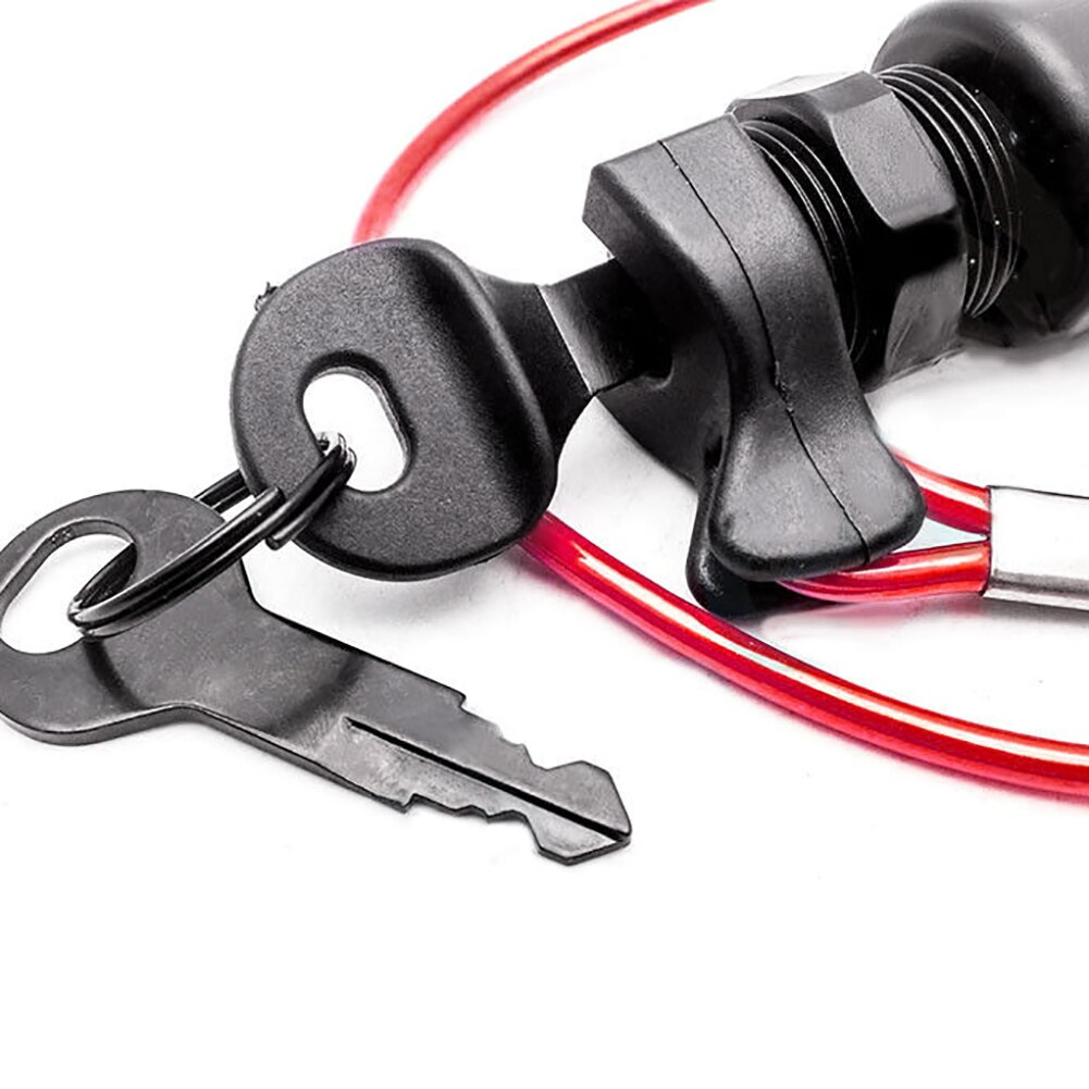 Kit d'assemblage de sangle de sécurité pour interrupteur à clé d'allumage de bateau en métal pour moteur hors-bord OMC BRP Evinrude Johnson 5005801 175974