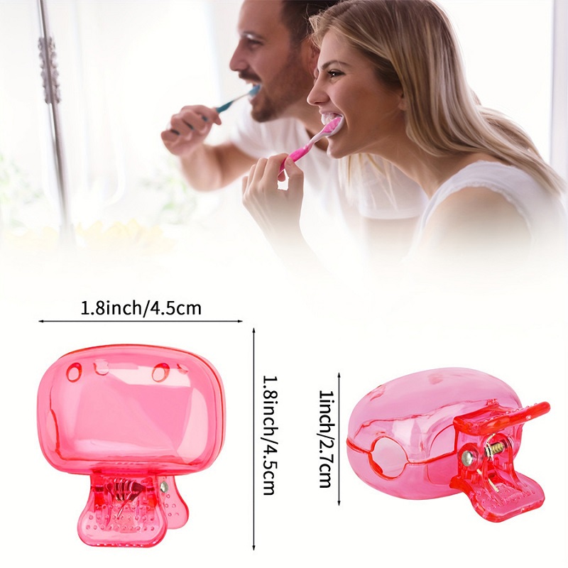 1 Uds. Fundas para cabezales de cepillo de dientes de viaje, tapa protectora para cepillo de dientes, funda protectora portátil con Clip de plástico para viajes en el hogar