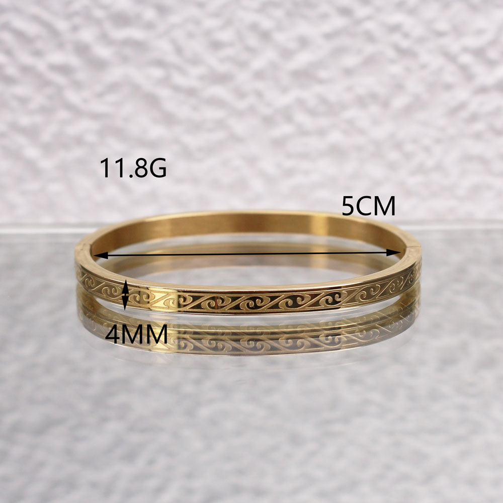 5 cm klein formaat kinderarmband en 5,8 cm diameter moederarmband roestvrij staal sieraden gouden kleur armband