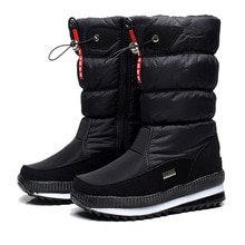 Women Snow Boots Platform Winter Boots Thick Plush Waterproof Non-slip Boots Women Winter Shoes Warm Fur Botas mujer