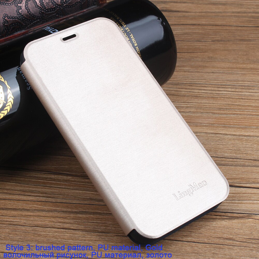 Flip Leather Case For Xiaomi Redmi Note 3 Pro Special Edition 152mm Global International Version Redmi Note 3 Pro SE Cover Case: LR lasi Glod