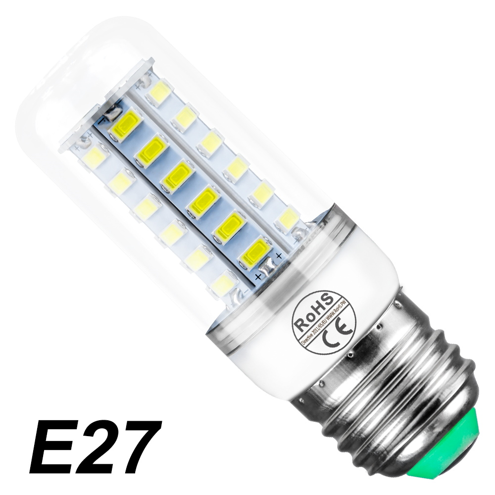 E27 led-pærer  e14 kornpærer 220v lamper  b22 takkroner  gu10 spotlights  g9 myk belysning til innendørs soverom, kjølig/varm hvit: Hvit / Blå / 7 stk