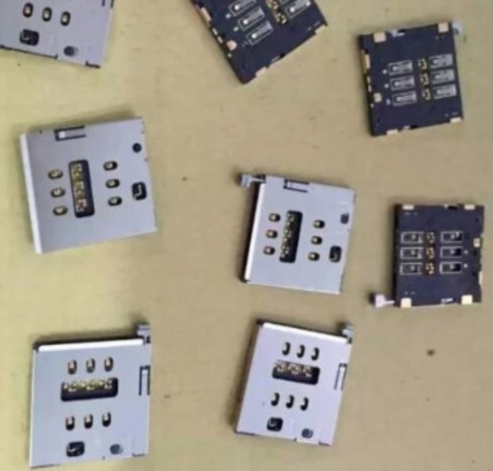 5Pcs Voor Iphoe 6S Plus 5.5 "6SP Sim Card Reader Slot Houder Connector Socket Lade