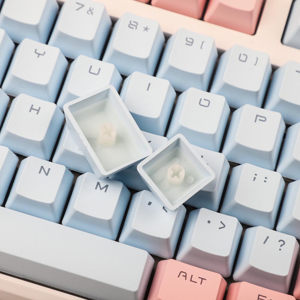 YMDK Double Shot 104 Miami PBT Shine Through OEM Profile Keycap set Suitable For MX Switches Mechanical Keyboard