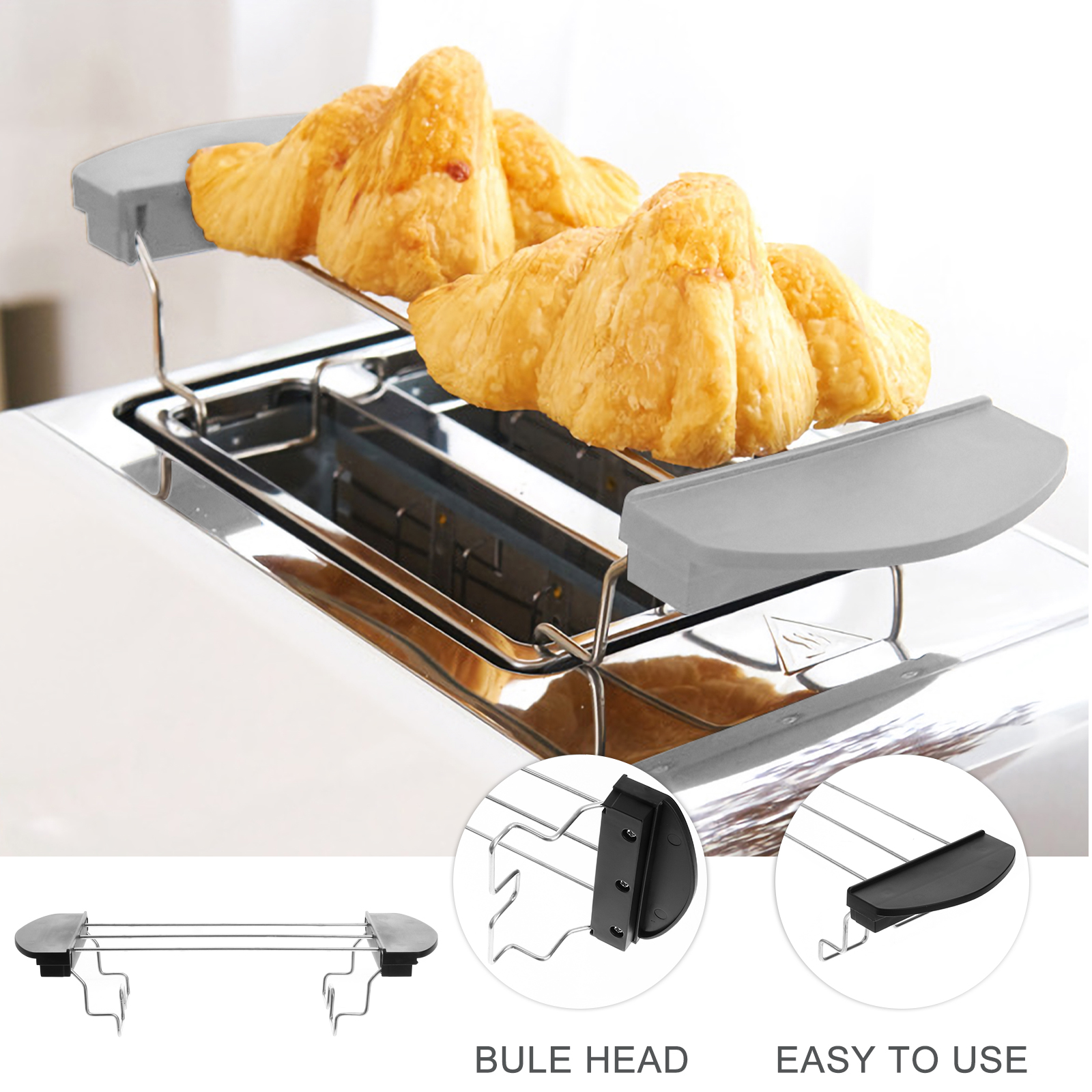 Toaster Grill Rack Toaster Toast Bread Warming Sandwich Holder Cooling Grill Slice Cage Grid Bbq Air Fryer Accessories Cooking