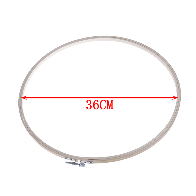 10-40cm Embroidery Hoops Frame Set Bamboo Wooden Embroidery Hoop Rings for DIY Cross Stitch Needle Craft Tools: 36cm