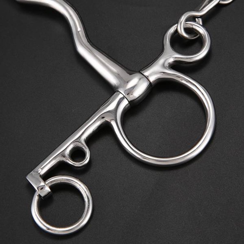 135Mm Horse Bits Stainless Steel Equestrian Mouthpiece Snaffle for Horse Riding Racing Halters Bit Equipment