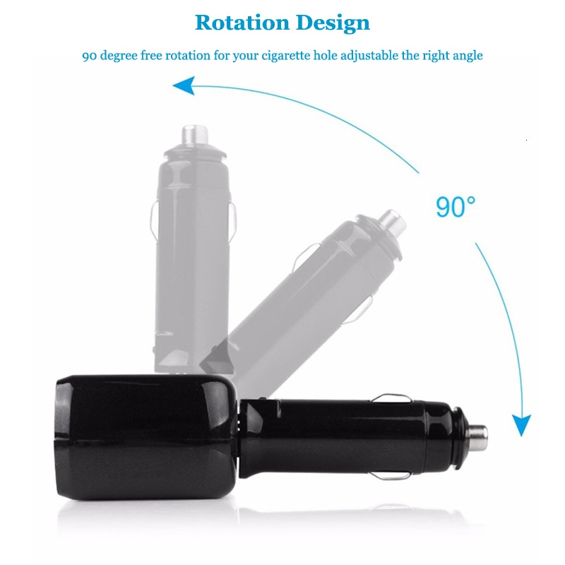Auto Sigarettenaansteker Splitter Plug Converter Auto Dual Usb 12-24V 120W Led Charger Power Adapter voor Telefoon MP3 Dvr Gps