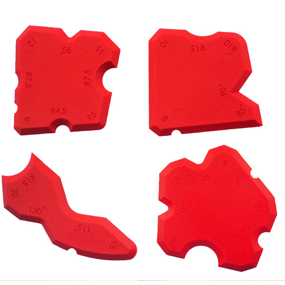 4pcs Grouting Profiling Scraper Smoothing Line Joint Applicator Tool Kit Silicone Sealant Corner Caulking Finishing