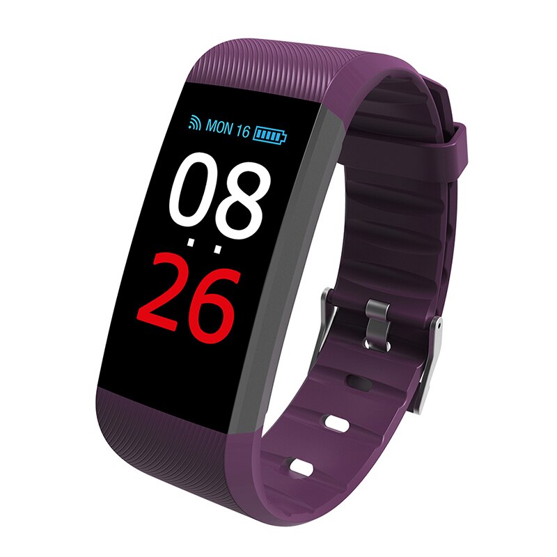 Original TEZER R5MAX Smart Bracelet Bluetooth Watch Heart Rate Health Monitoring Bands Outdoor Waterproof Smart Watches: R11 Purple