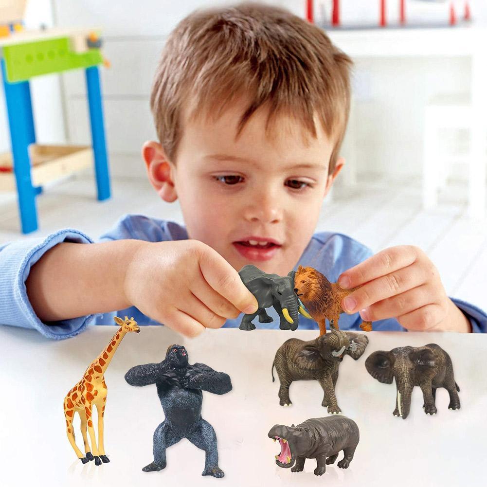 Lifelike wild animals Shaped Toys Realistic Motion Simulation Animal Model For Kids S3O9