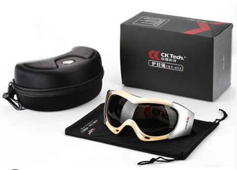 De ridder riding Equestrian Horse Racing bril outdoor bril UV400 winddicht stof blokkeren virgin dochter neutrale: Donker Kaki