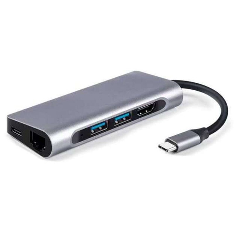 USB C Laptop Docking Station USB 3.0 HDMI RJ45 Gigabit PD Fealushon for MacBook Samsung Galaxy S9 /S8 / S8+Type C Dock station: Default Title