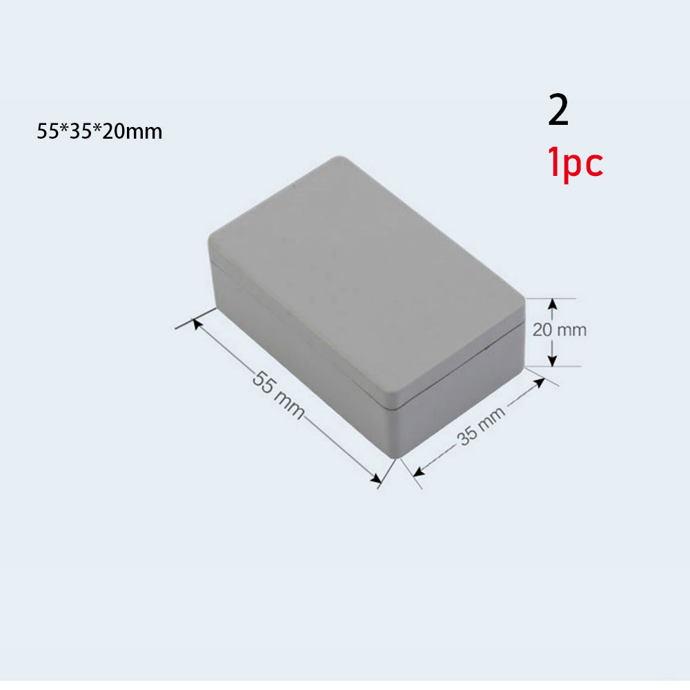 Plastic Electronic Project Box Waterproof White Housing Instrument Case Enclosure Boxes Electrical Home Handmade Tools Supplies