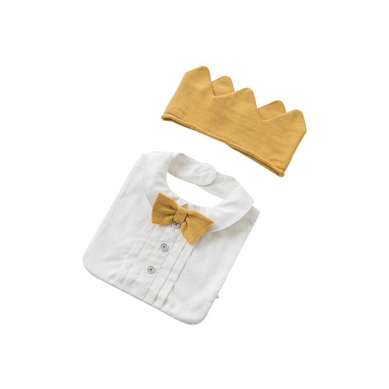 Dave bella bebê recém-nascido meninos babadores com gravata e chapéu infantil criança 100% algodão babador dbh10078: Default Title