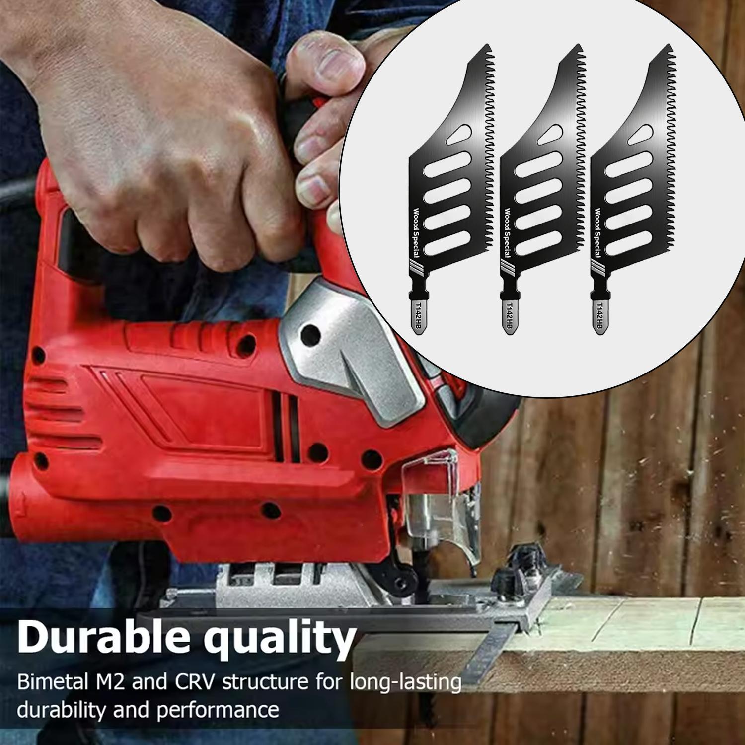Cuchillas de corte al ras de madera, hoja de sierra de calar con vástago en T de acero al carbono, dientes gruesos reemplazables para herramientas de corte de espacios apretados de aluminio