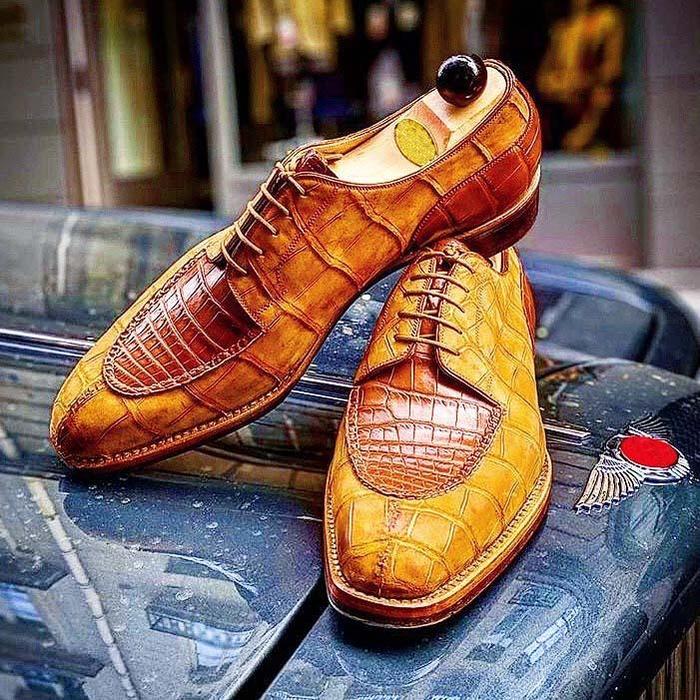 Men PU Leather Shoes Low Heel Loafers Shoes Dress Shoes Brogue Shoes Spring Ankle Boot Vintage Classic Male Casual HA486