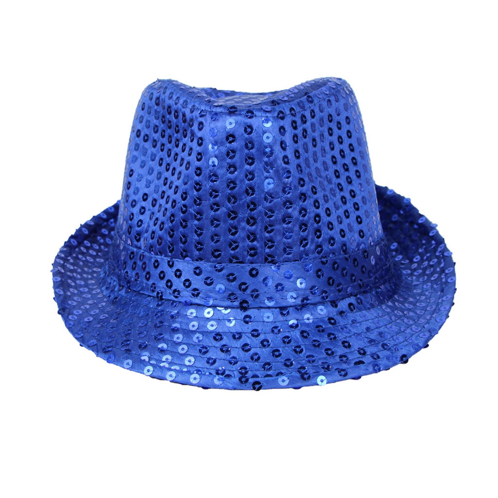 Top Hats Sequin Jazz Hat Trilby Fedora Caps Dance Show Glitter Party Fancy Dress Cute Hats Zylinder Hut Mütze #2S27