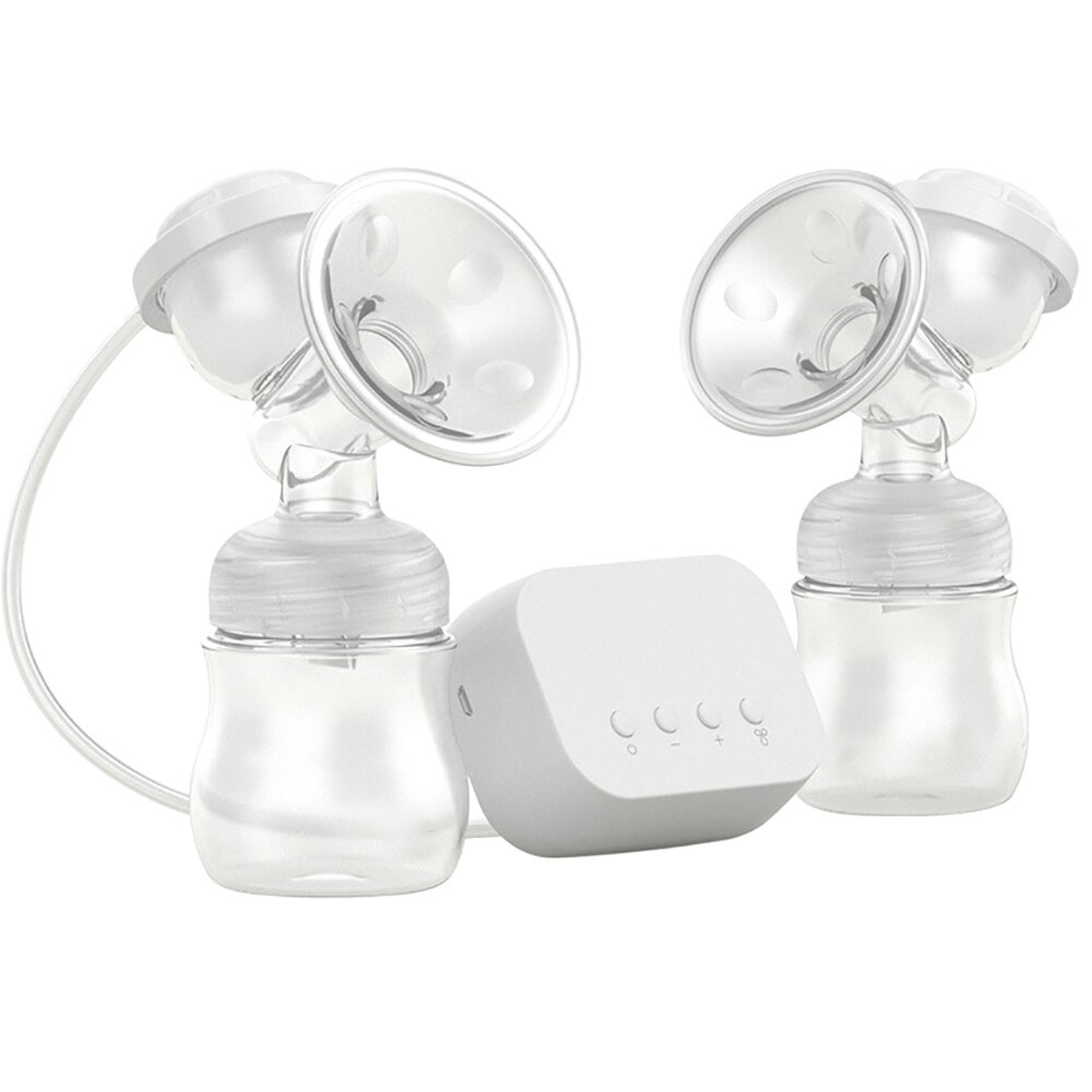 Smart Elektrische Baby Borstkolf Borstvoeding Melk Fles Baby Borstvoeding Usb Massage Melkmachine Tepel Zuig Mar16: white