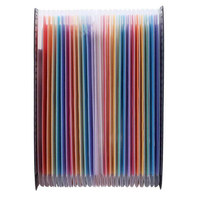 24 Pockets Expanding File Folder Large Space A4 Filing Folders Box File Business Home Office Document Accordion File Stor