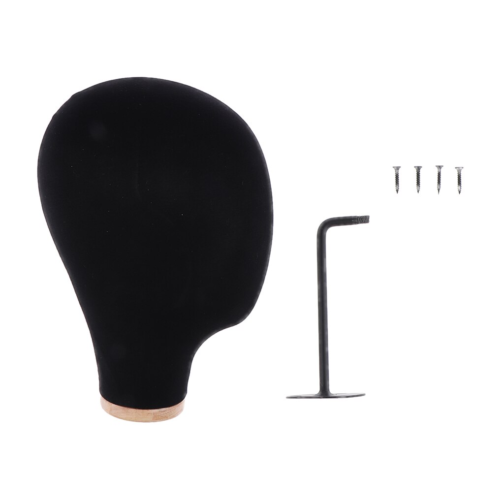 estilo de pelucas para cabezas de maniquí, soporte de exhibición fijo, cabeza de modelo montada en la pared