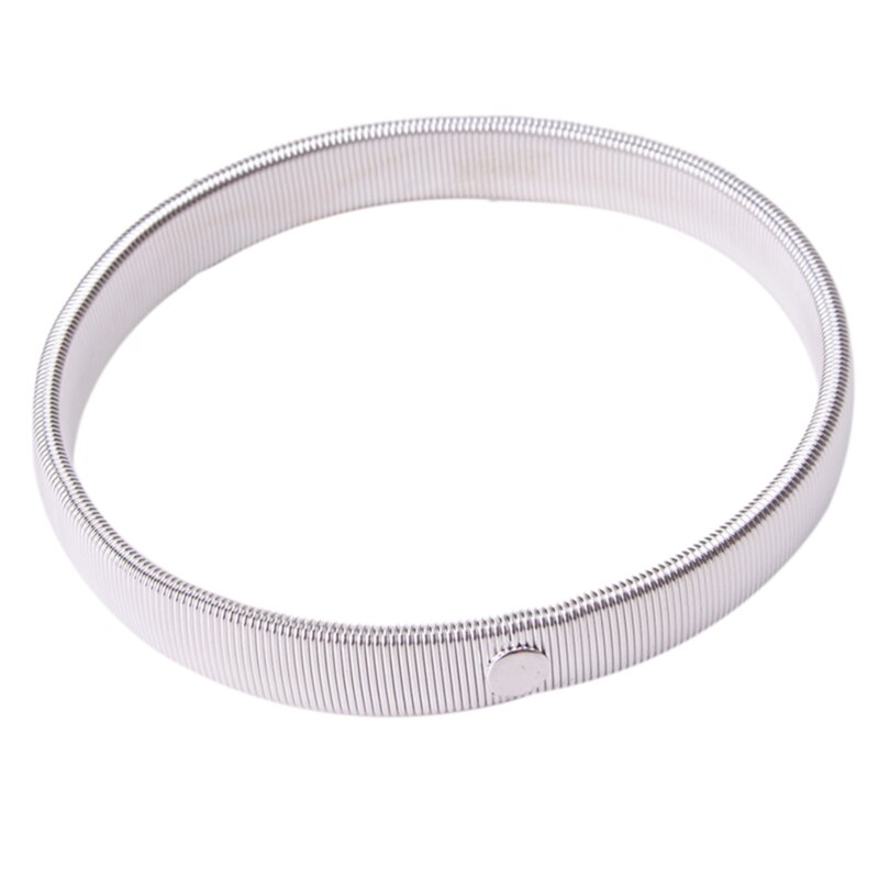 Un pezzo elastico bracciale camicia manica titolare donna uomo moda polsini regolabili fasce per accessori per abbigliamento da sposa per feste: argento