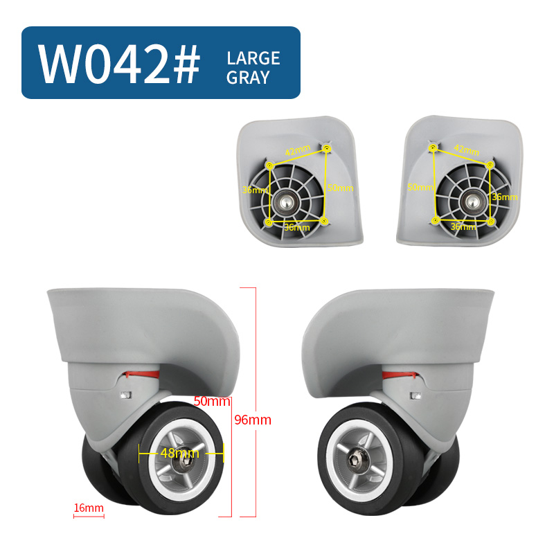 Reparatie Trolley Koffer Wielen Universele Wielen Accessoires Vervanging Reparatie Koffer Universele Caster Accessoires: Sky Blue