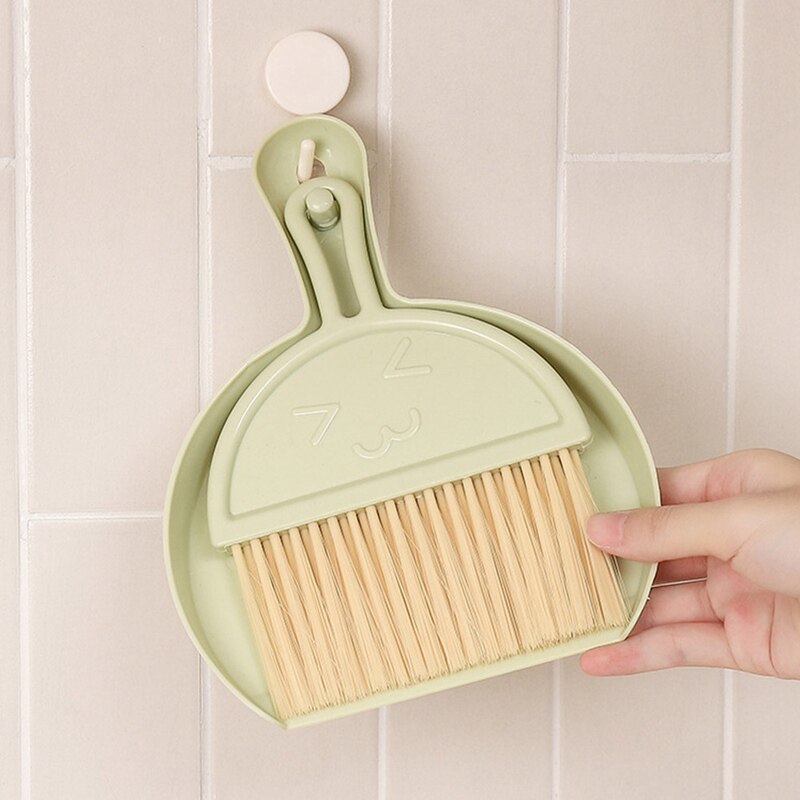 Small Broom Home Desktop Mini Broom Keyboard Cleaning Brush With Dustpan Set Computer Debris Brush
