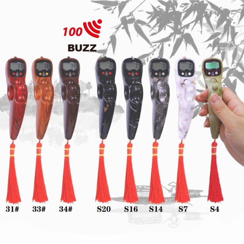 LED Electrical Finger Counter Digital Counter Prayer BuddhasDecompression Toy for Meditation Yoga Relieve Tension Resets