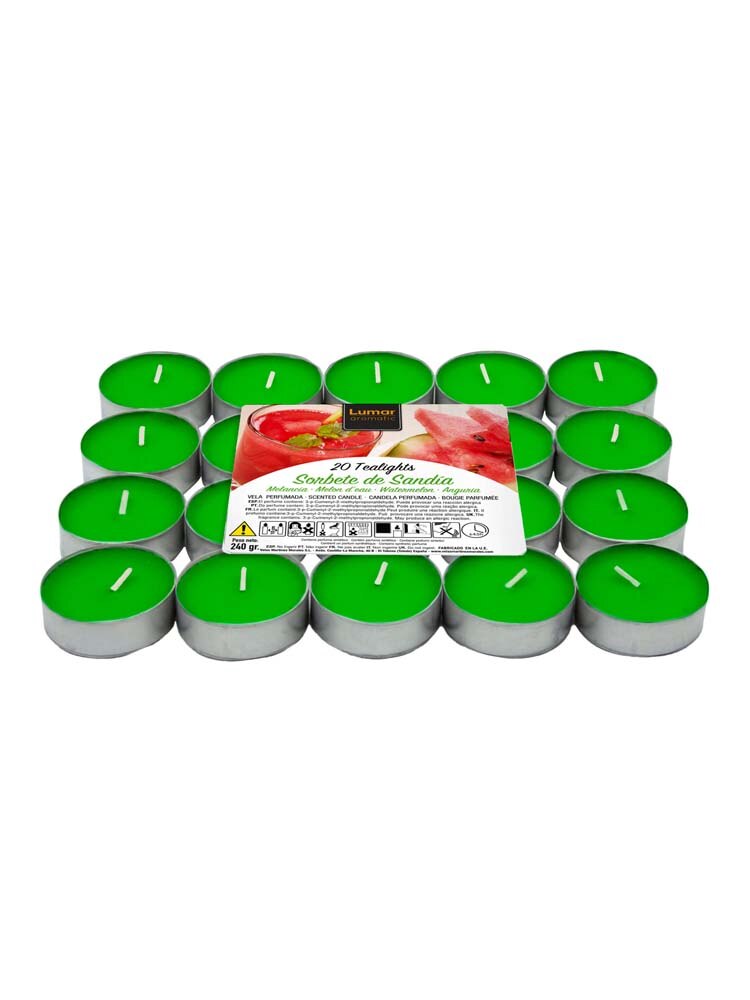 Pack 20 Theelichtjes Sandia Sorbet-Lumar Aromatisc... – Vicedeal