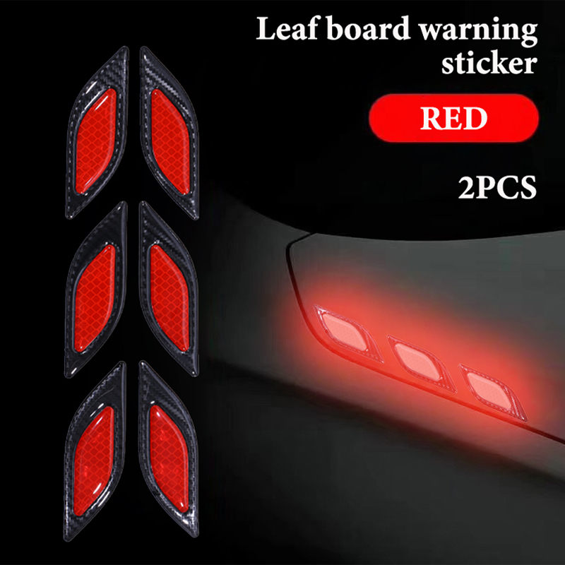 6 teile/satz Auto Lkw Aufkleber Reflektierende Streifen Nacht Sicherheit Warnung Reflektor Band Anti-kollision Dekorative Aufkleber Auto Styling