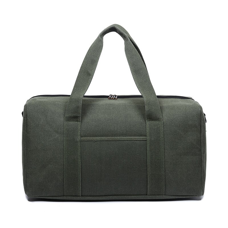 Borsa di tela Borse Da Viaggio Grande Capacità di Trasporto Su Borsone Sacchetto fine settimana Tote Borse: verde L size