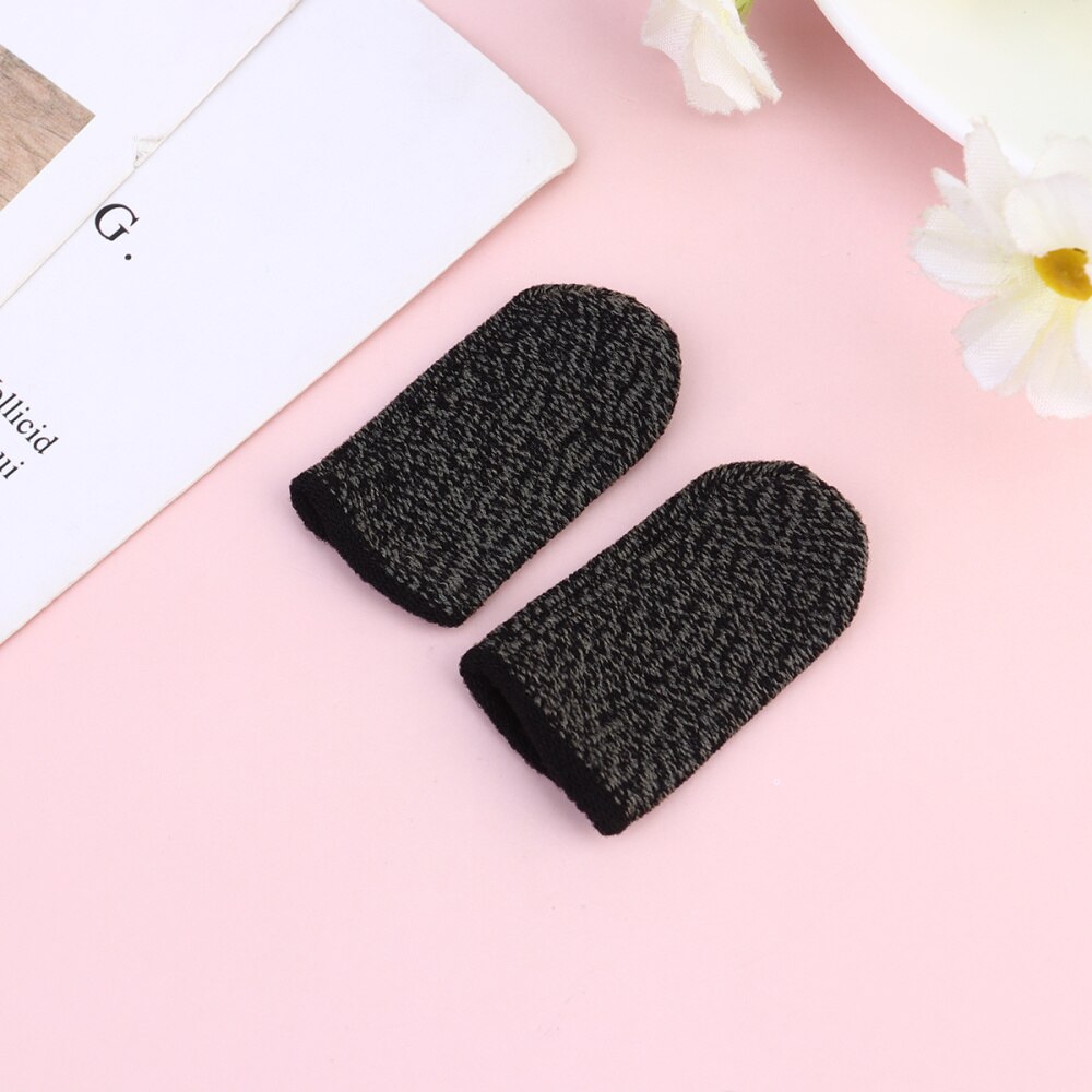 10 Stuks Nylon Vinger Mouw Touch Screen Ademend Spel Vinger Cover Elastische Zachte Vingercondoom Anti-Zweet Duim Vingers protector: Default Title