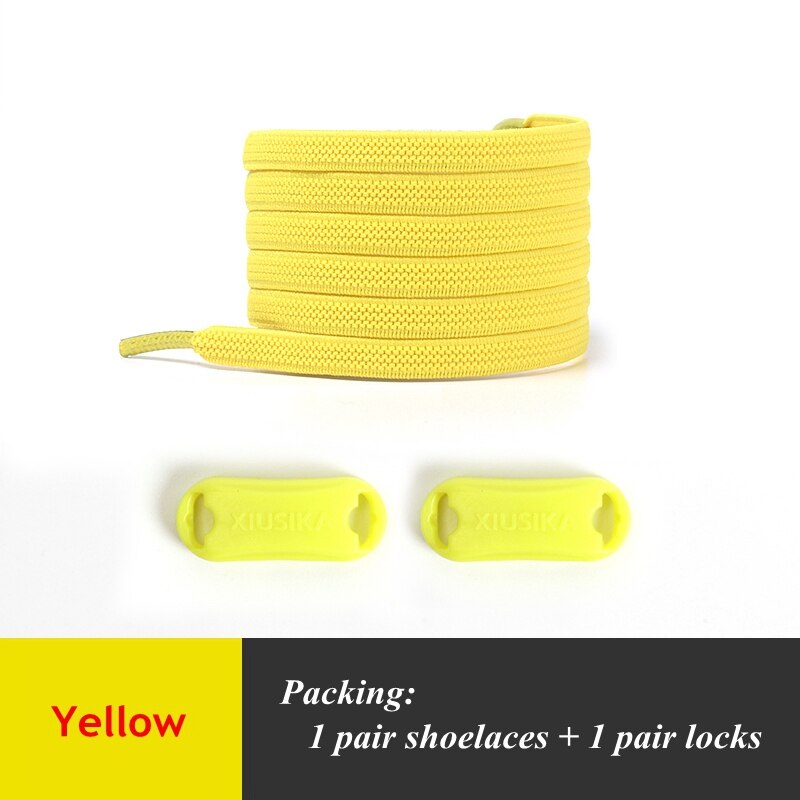 Lacets élastiques plats, 1 paire, pas de nœuds, pour chaussures de sport pour enfants et adultes, lacets rapides pour paresseux, 24 couleurs