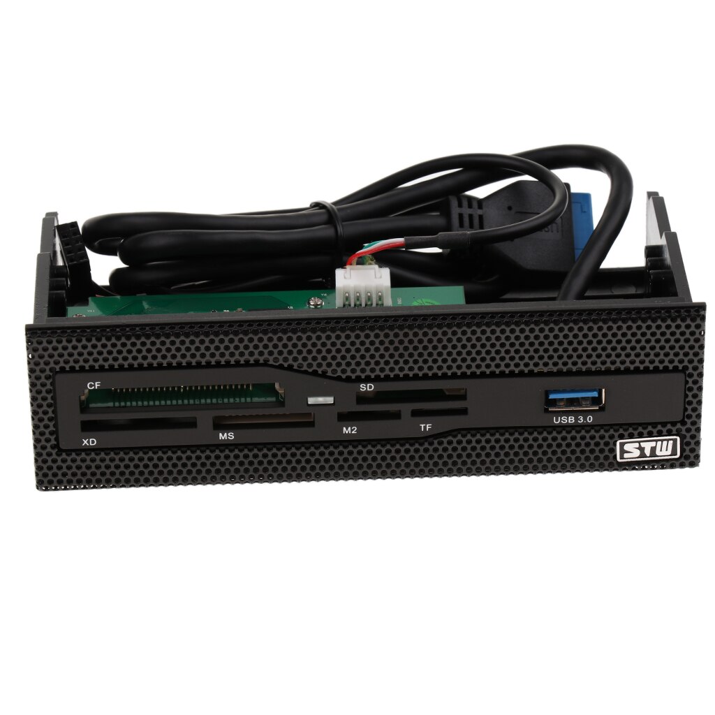 5.25'' USB3.0 Internal Memory Card Reader Multi-card Front Panel for Desktop