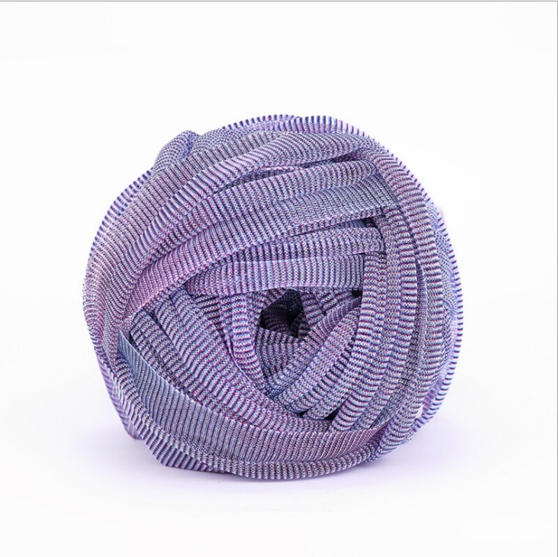 72m 100g/ metallic garen haakbal glanzend fonkelend t-shirt garen voor handgemaakt project: 02