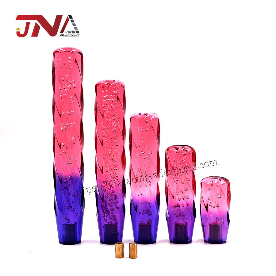 Blue turn Purple Gear Shift Lever Head Universal Crystal Car Shift Knob Replacement Manual