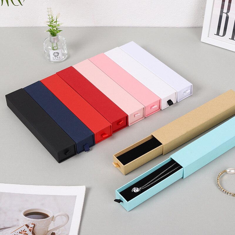 12 pezzi portagioie con cassetto, anello, collana, scatola nera, orecchino, braccialetto, gioielli, organizzatore, imballaggio, esposizione, portagioie e imballaggi